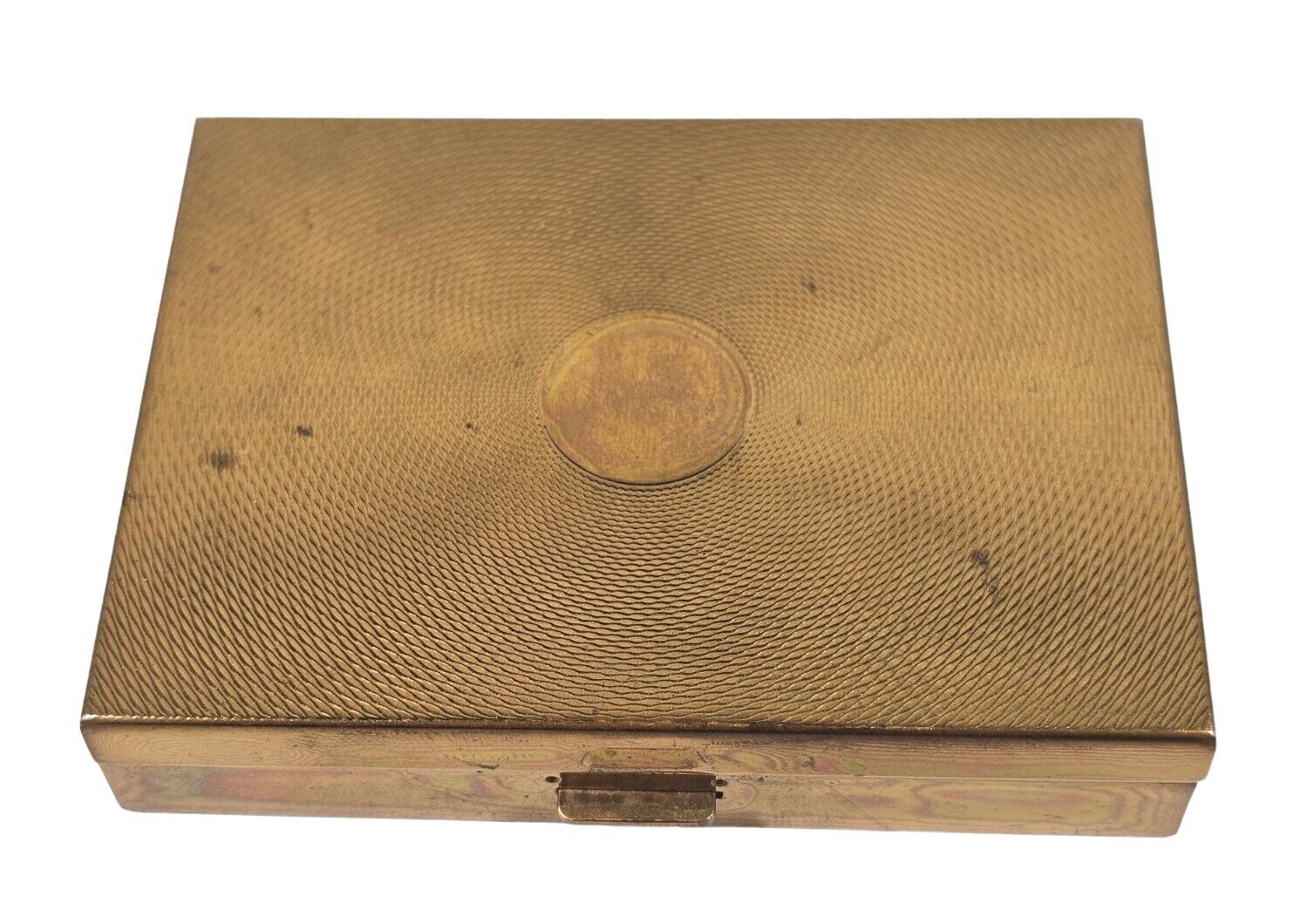 Vintage Agme Switzerland Musical Goldtone Powder Compact