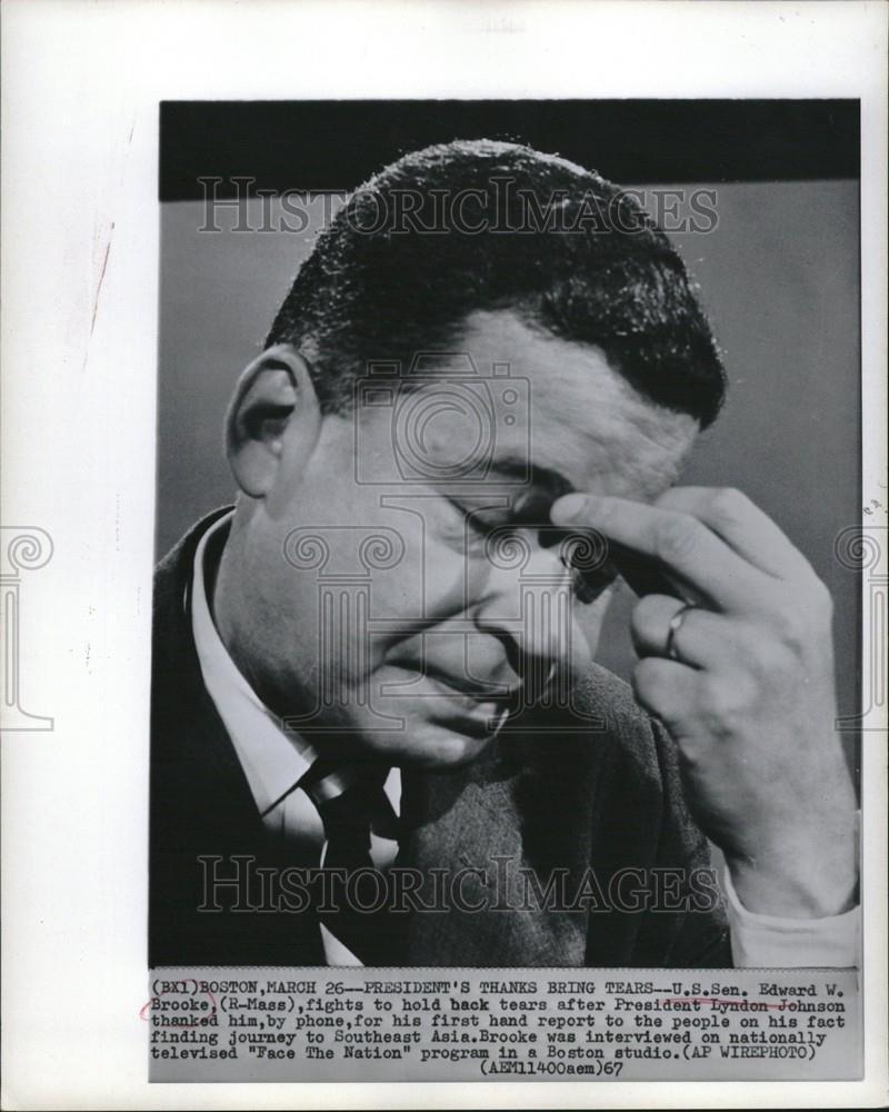 1967 Press Photo U.S.Sen. Edward W. Brooke - DFPC23089