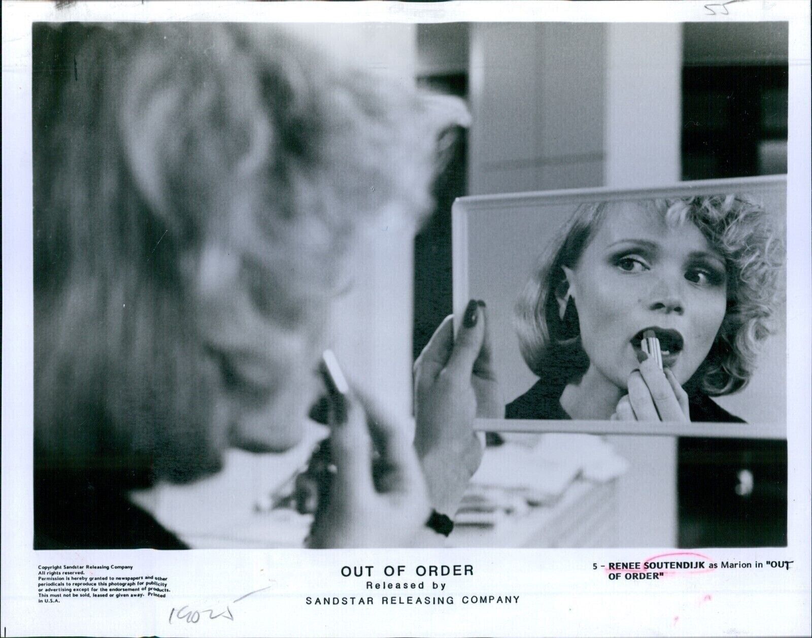 1984 Renee Soutendijk “Out Of Order” Aka “Abwarts” Film Movie Promo 8X10 Photo