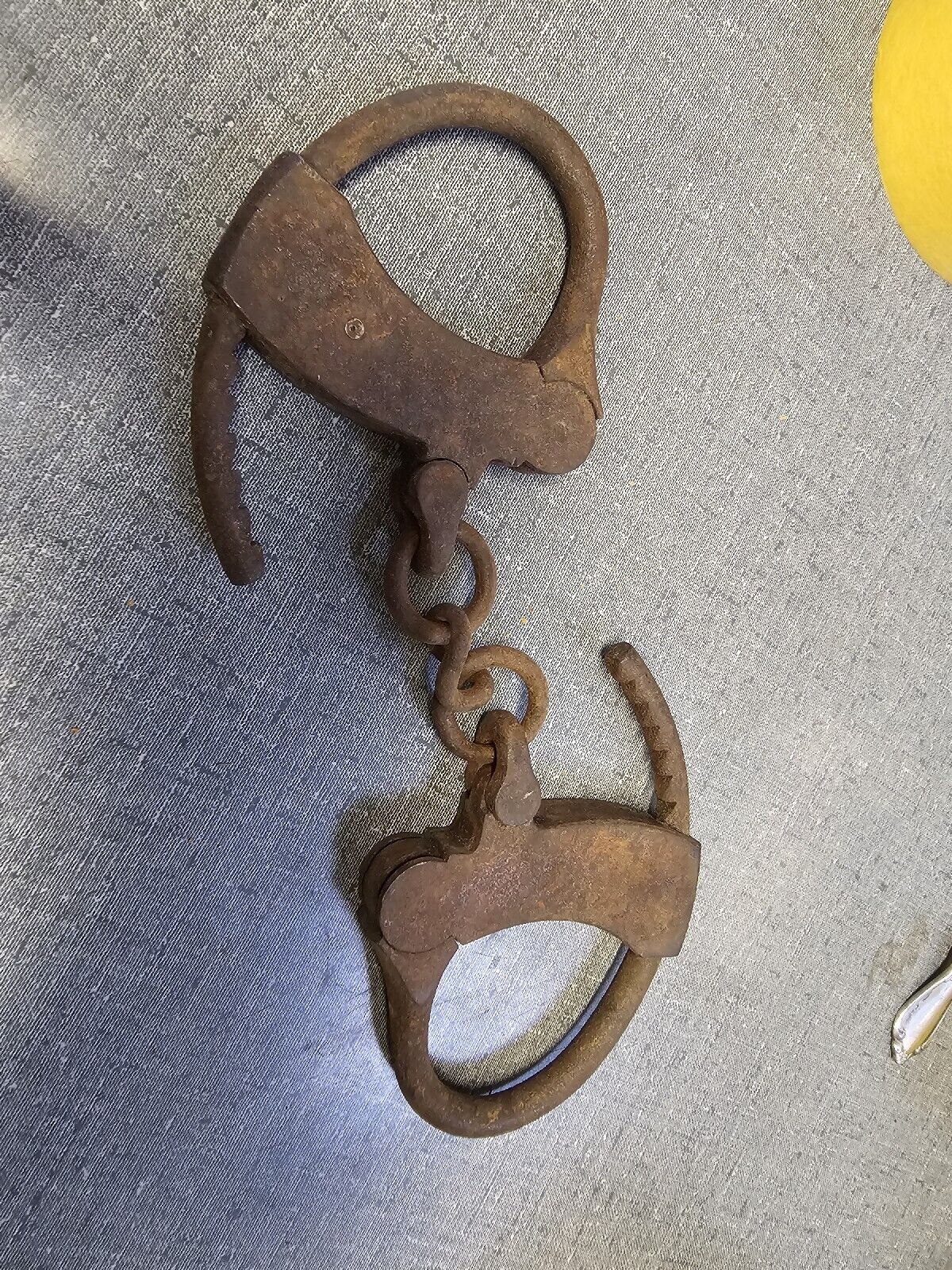 Antique Patent Mattatuck Handcuffs Restraints (NO KEY)
