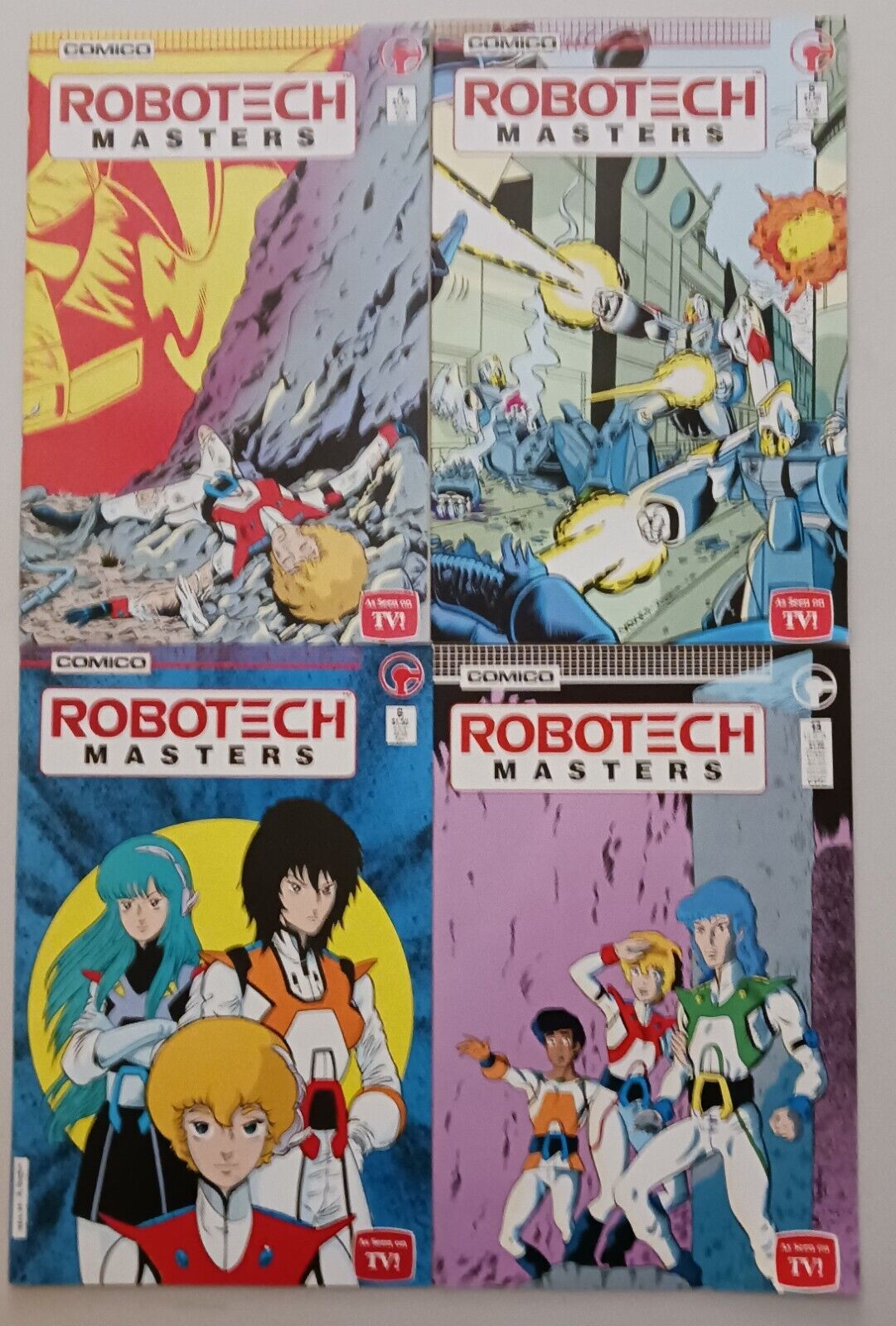 Robotech Masters Lot of 4 (1985 Comico) VF or better