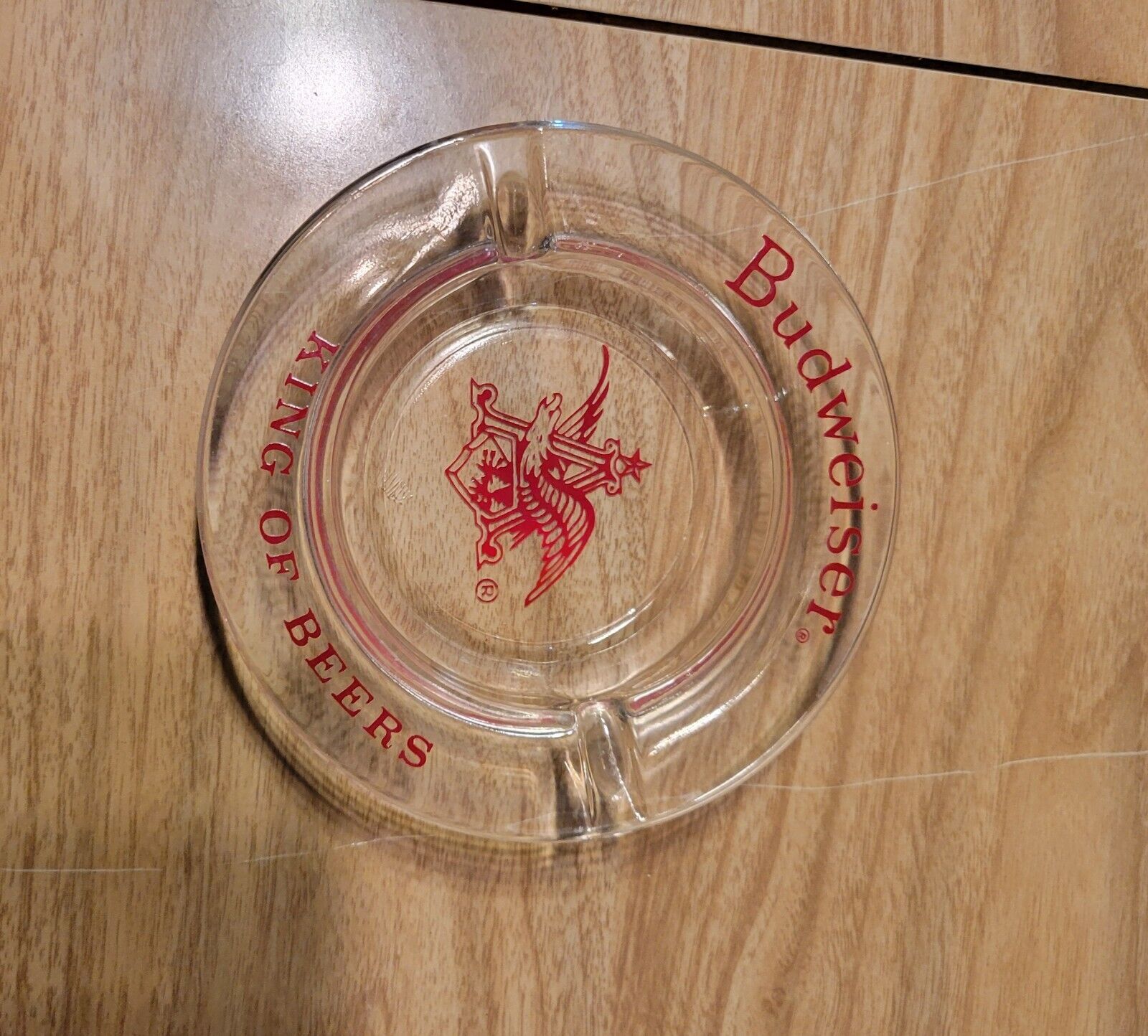 Vintage Budweiser King of Beers Round 5” Ash Tray 