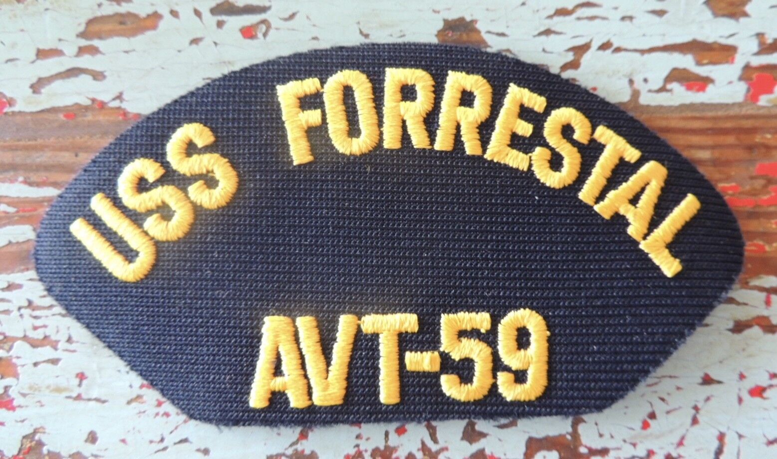 USS Forrestal CV-59 Patch Military US Navy Ship Supercarrier