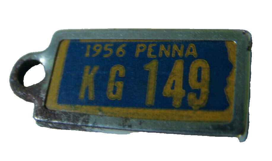 Vintage 1956 Penna (KG149) Disabled American Veterans Mini License Plate Tag