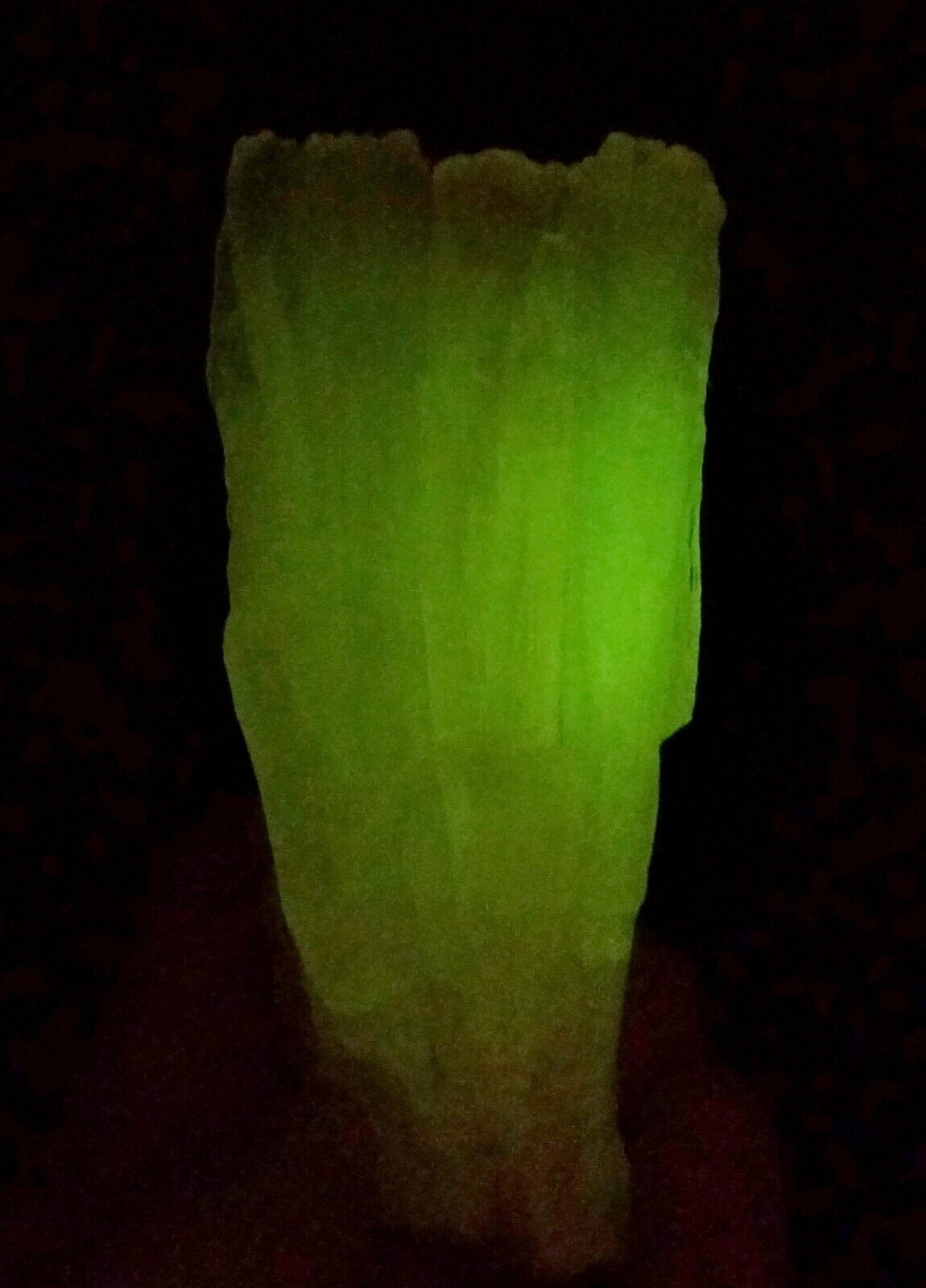 141 Gm Incredible Ultra Rare Fluorescent New Discovery Aragonite Specimen@ PAK