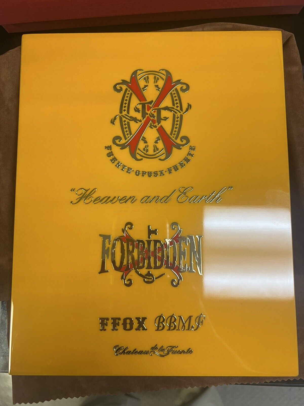Opus X Heaven And Earth FFOX “BBMF” Yellow Travel Humidor / Cigar Box