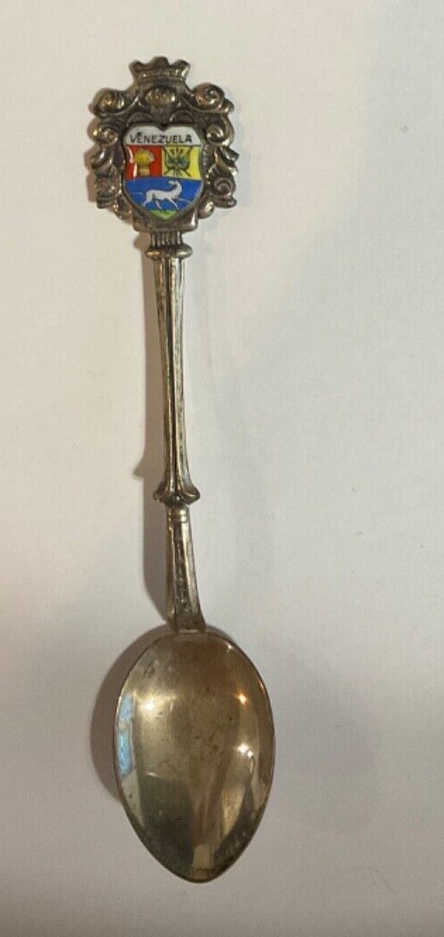 Vintage Souvenir Demitasse Spoon Collectible Venezuela F55F