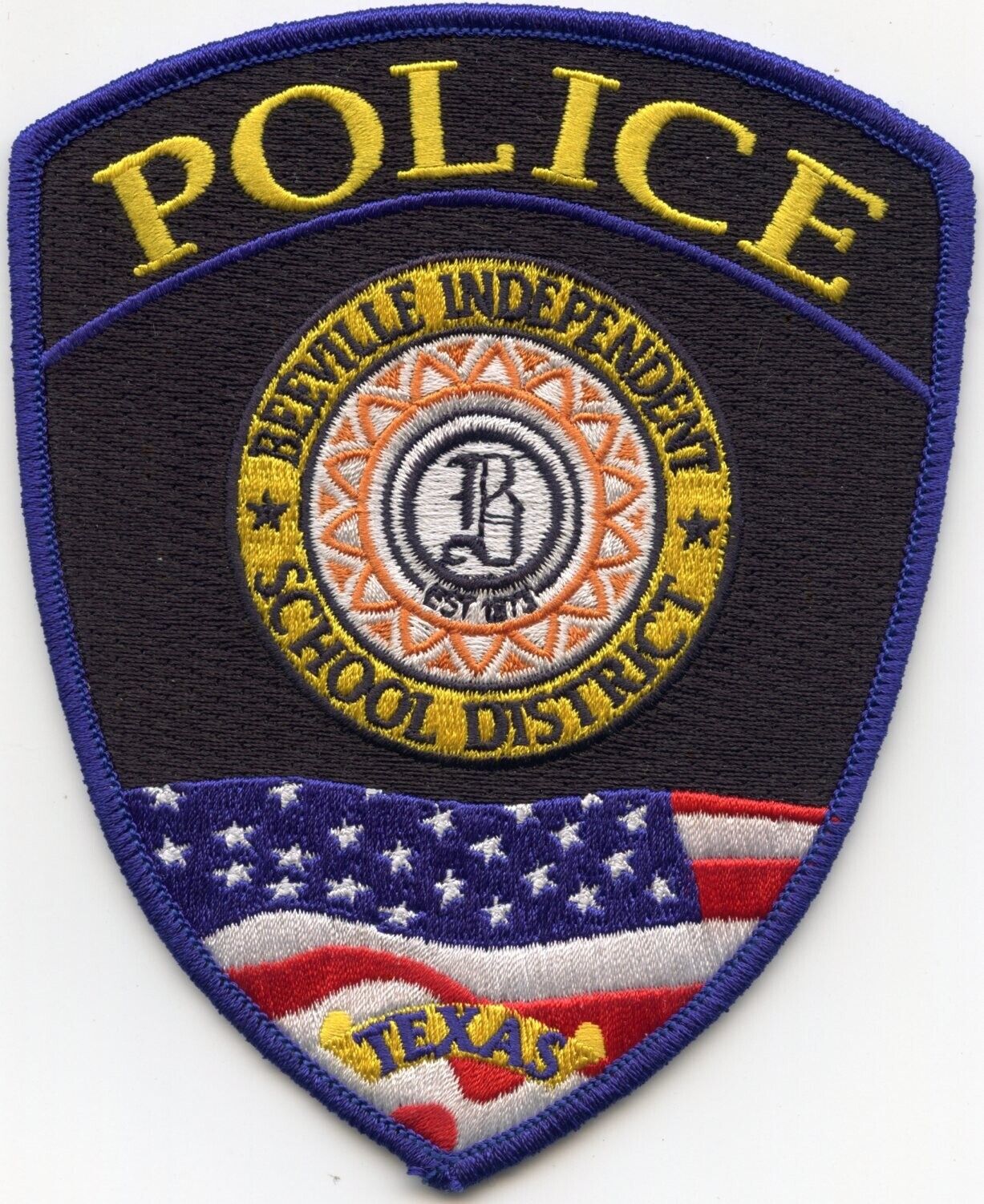 BEEVILLE INDEPENDENT SCHOOL DISTRICT ISD TEXAS POLICE PATCH
