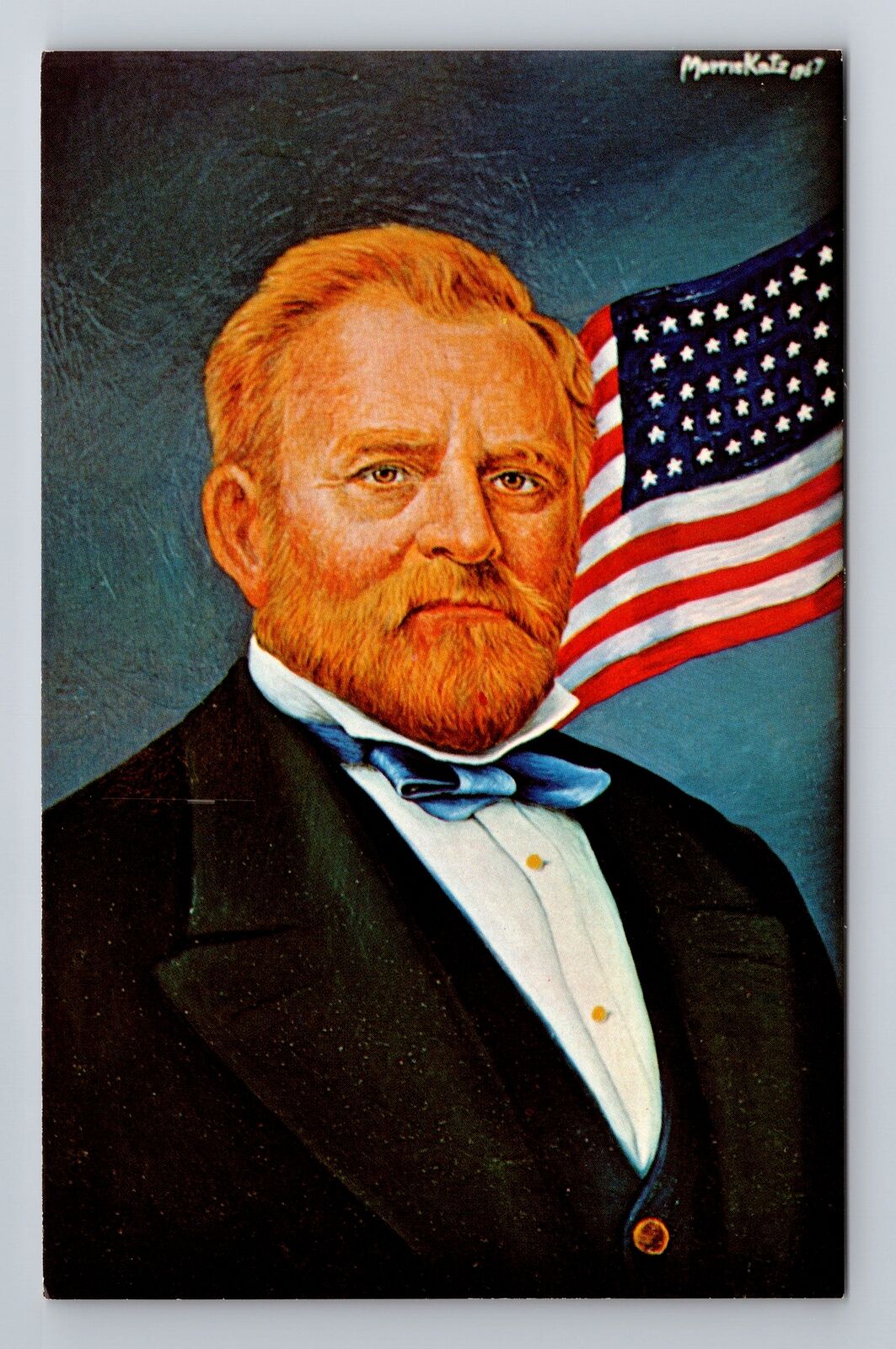 18th President Ulysses S Grant, Portrait, People, Vintage Souvenir Postcard