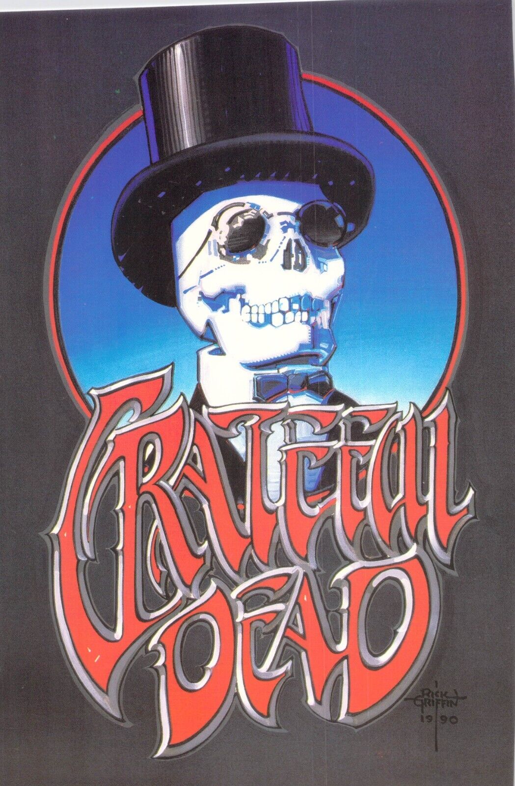 Grateful Dead 1990 Artwork By R. Griffin Classico San Francisco Postcard MINT