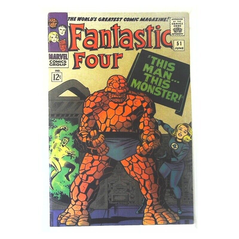 Fantastic Four (1961 series) #51 in Fine condition. Marvel comics [s]
