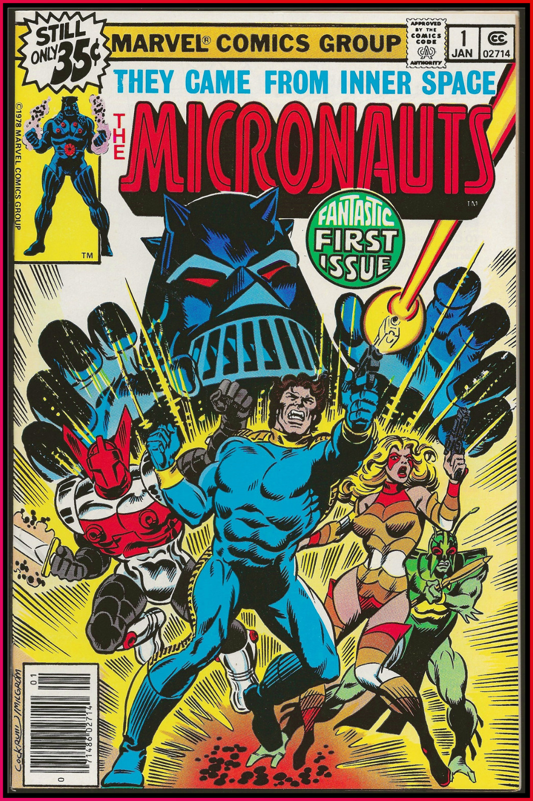 MICRONAUTS #1 (1979) 1ST BARON KARZA MICROVERSE QUANTUM REALM GLOSSY GEMS NM-