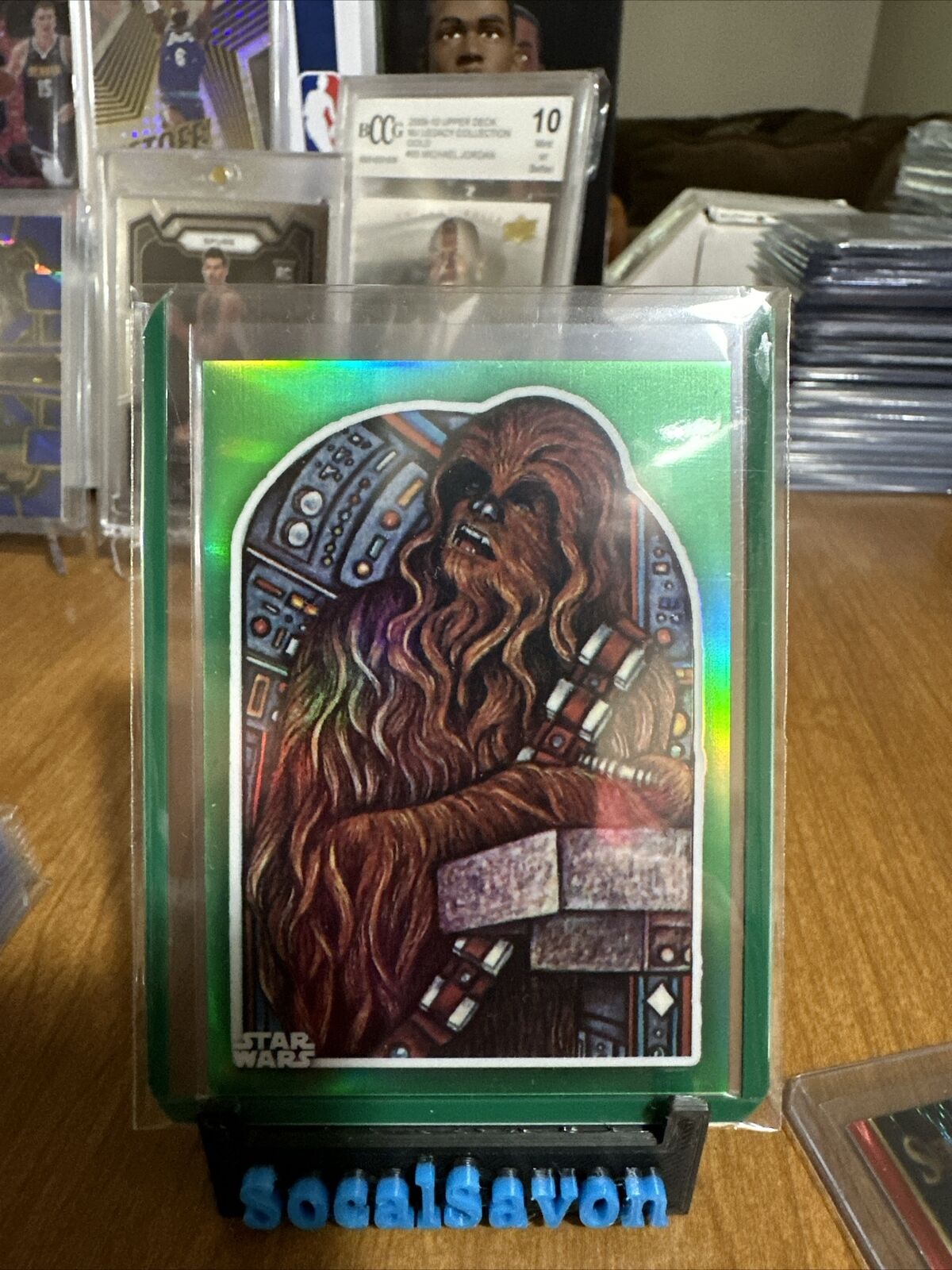 2023 Topps Chrome Star Wars CHEWBACCA RETURN OF THE JEDI GREEN PARALLEL  63/99🔥