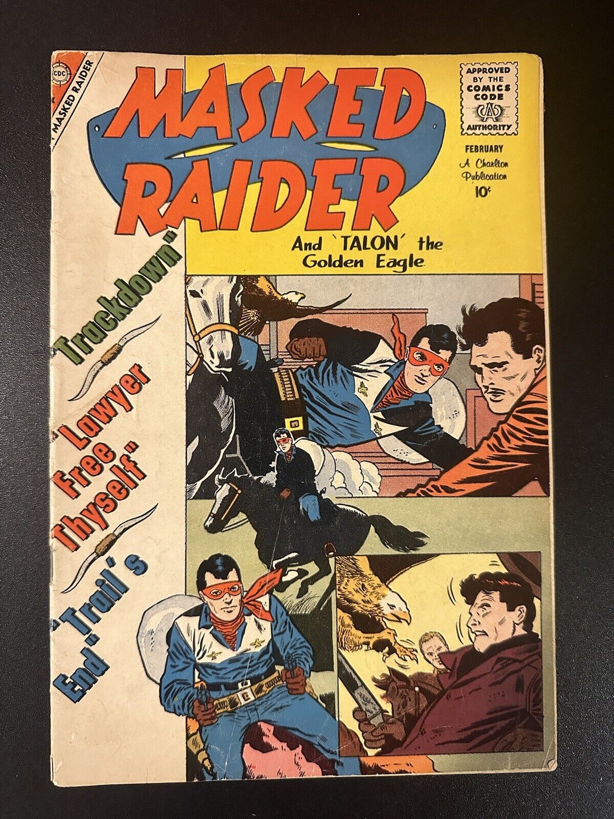 Masked Raider #22 and Talon the Golden Eagle 1960 Charlton comic book