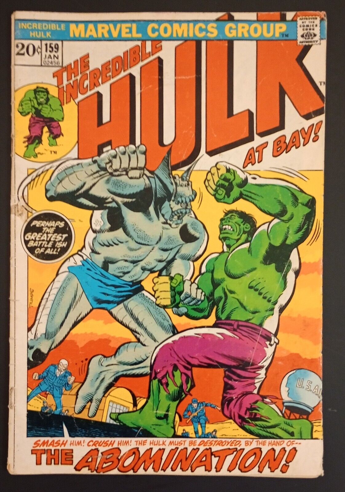 Hulk 159 (The Hulk vs. The Abomination) 1972