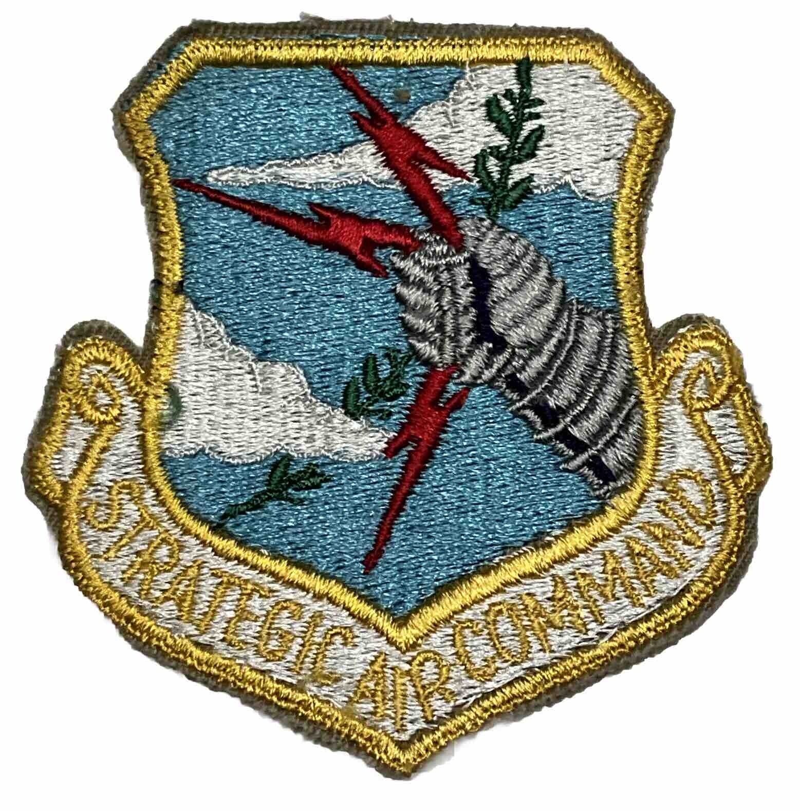 Original USAF Air Force Strategic Air Command Cut Edges Color Patch
