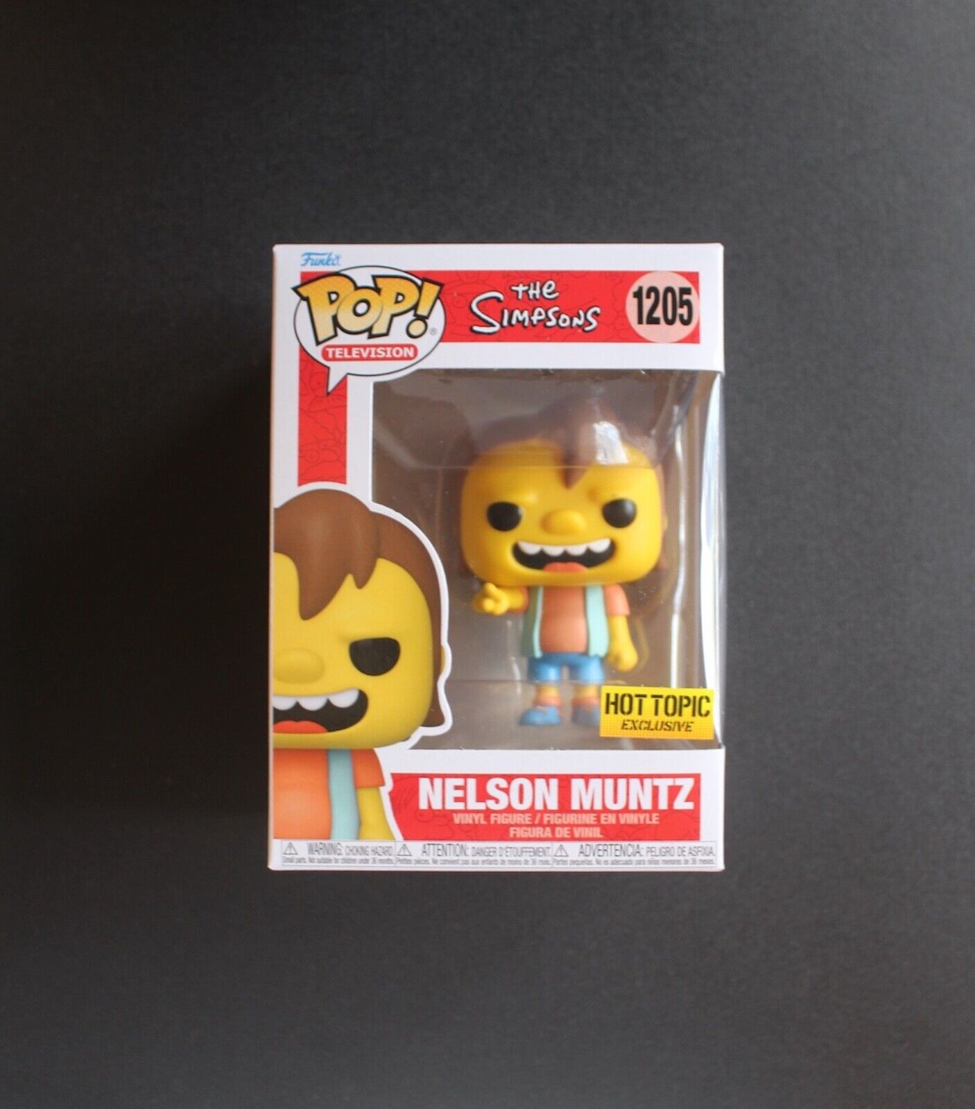 Nelson Muntz #1205 Funko Pop Television The Simpsons Hot Topic Exclusive 2021