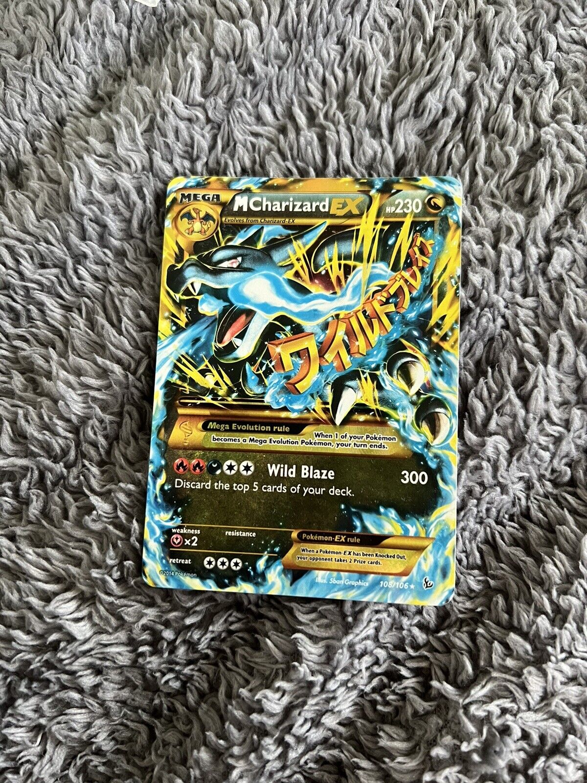 Pokémon TCG Card | Mega-Charizard-EX Flashfire 108/106 Holo