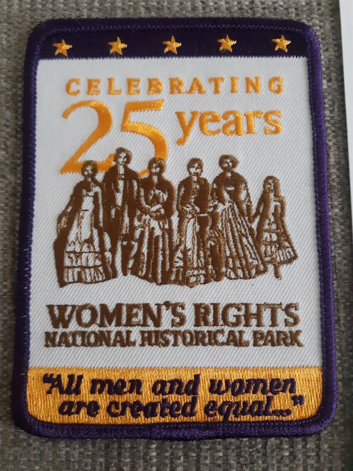 Womens Rights National Historical Park 25th Year Anniversary Patch