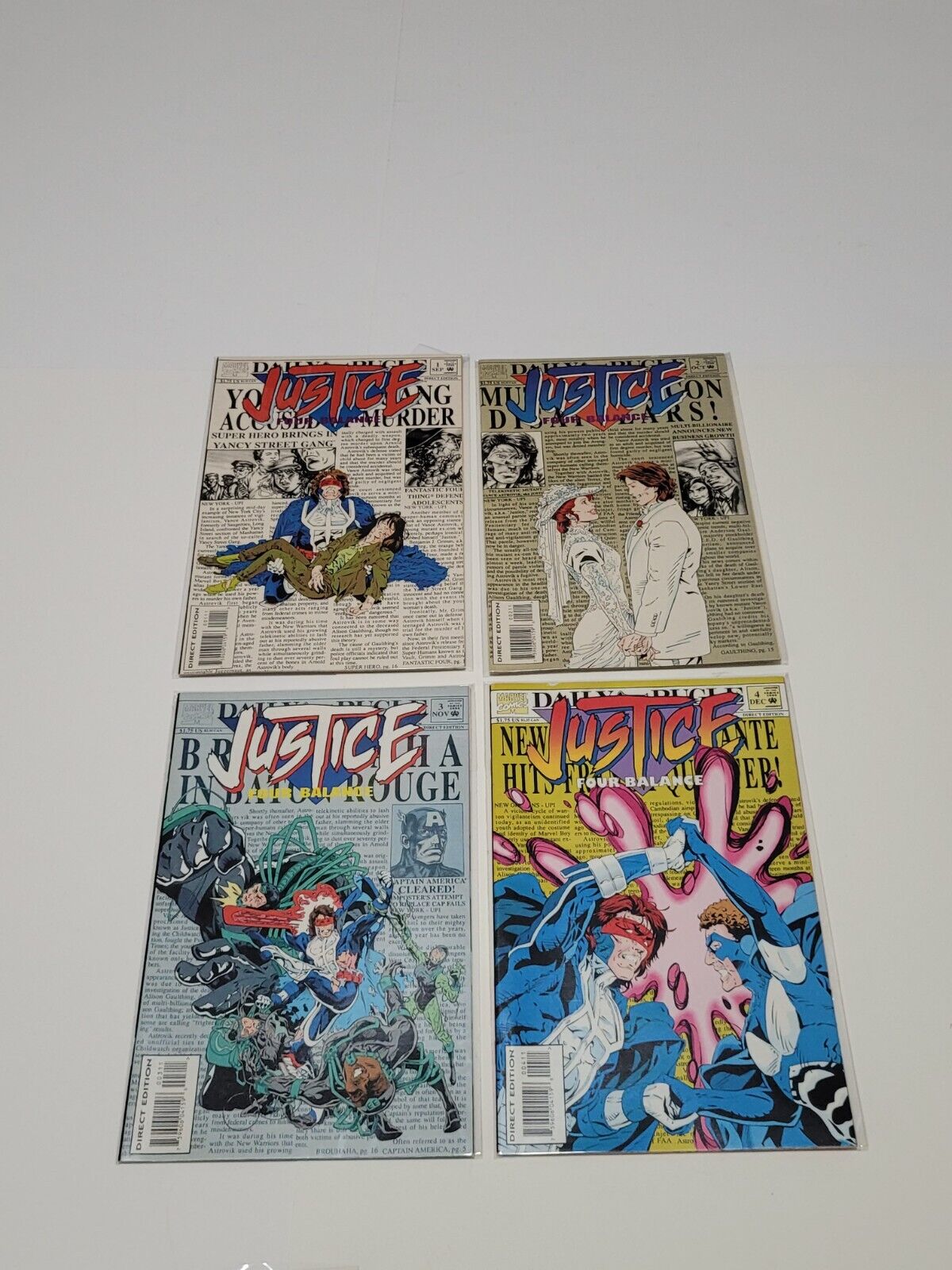 Justice Four Balance #1 - 4 Marvel Comics 1994 VF Complete Set Lot