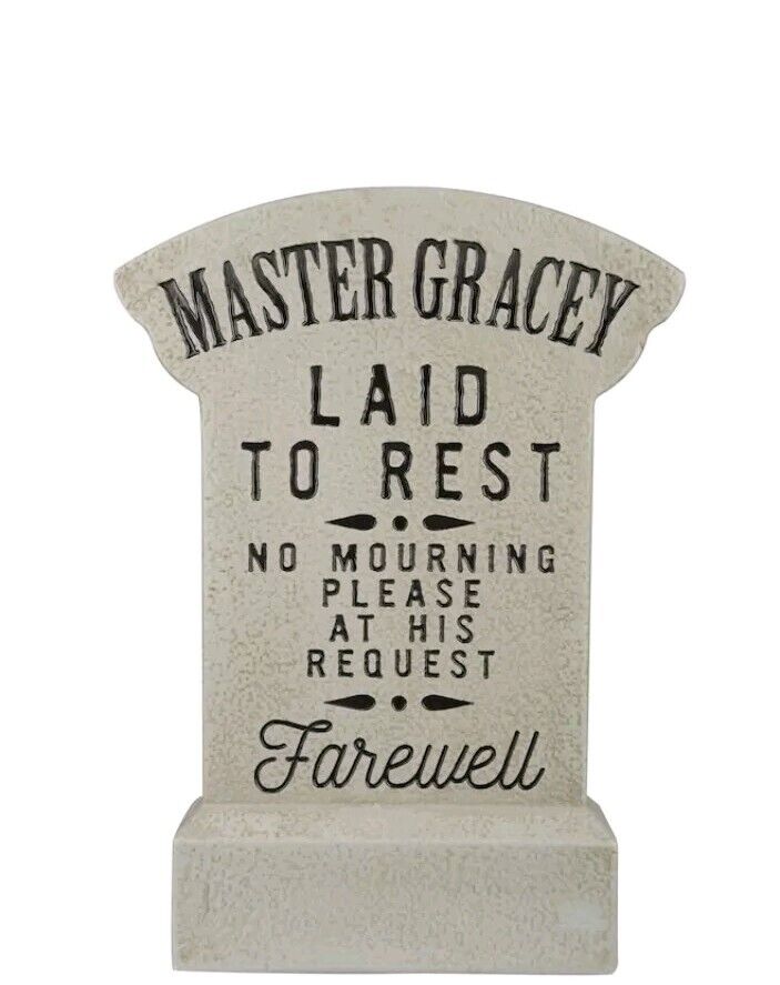 Disney The Haunted Mansion Master Gracey Tombstone Cemetery 2 Foot