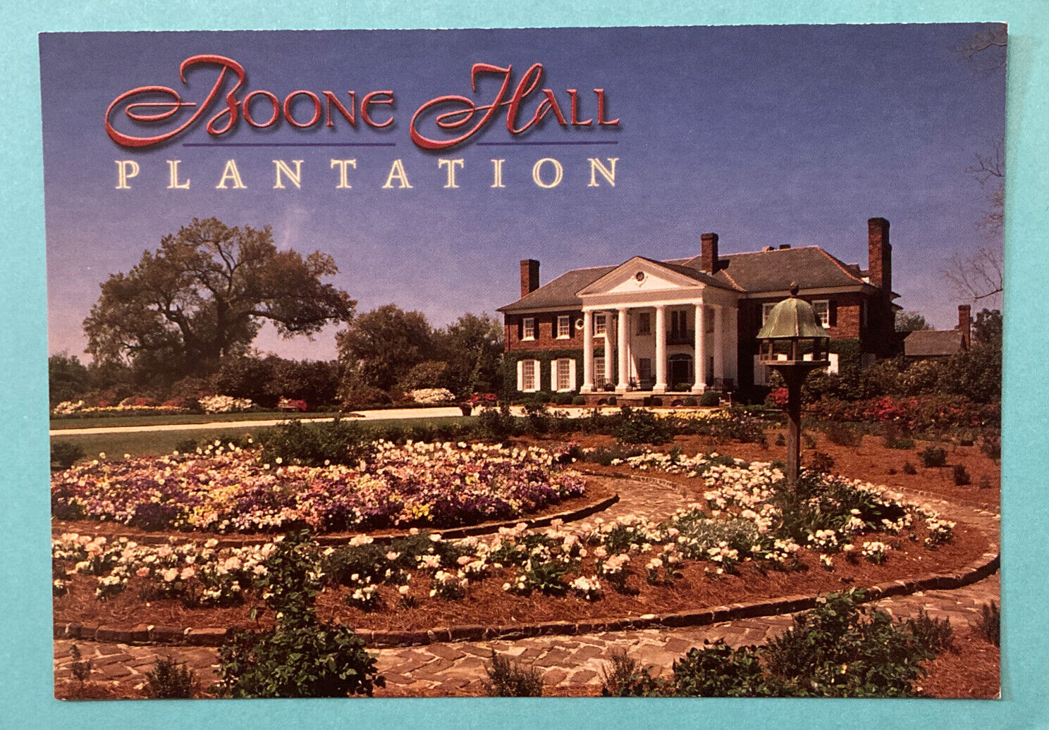 Vintage Boone Hall Plantation House South Carolina SC 6x4 Unposted Card Postcard