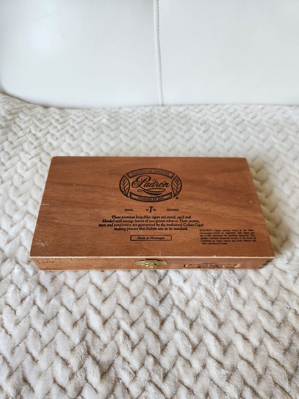 Padron Serie 1964 Principes Empty Wooden Cigar Box 10x5½x1⅝