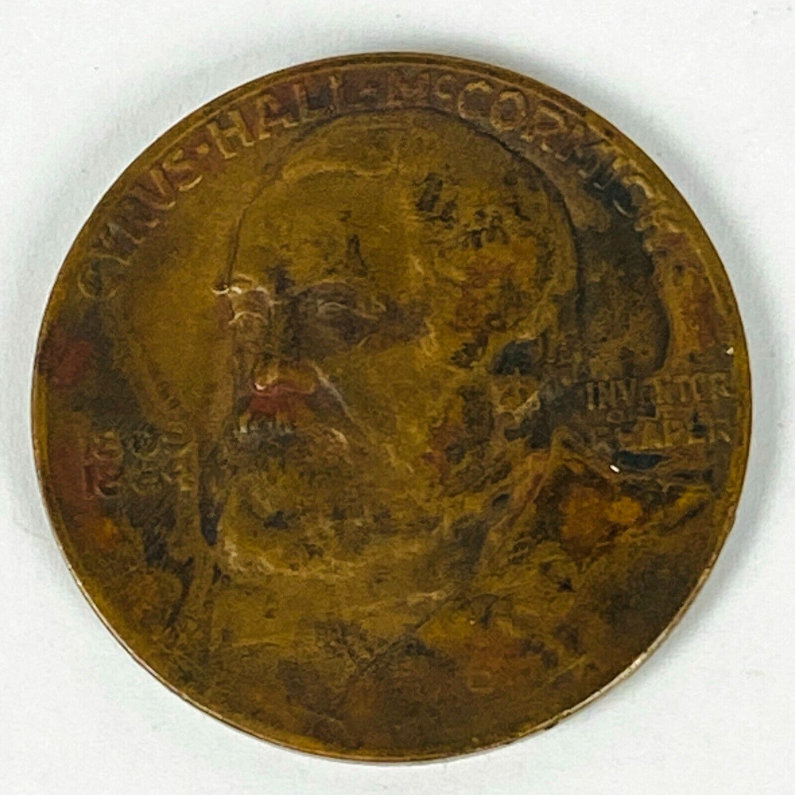 1931 International Harvester Company Cyrus Hall McCormick Round Token Coin 