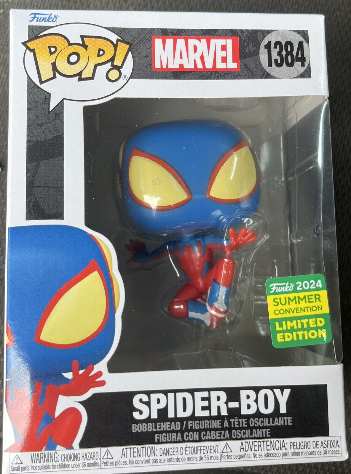 Funko Pop Spider-Boy 1384 Summer Convention Limited Edition
