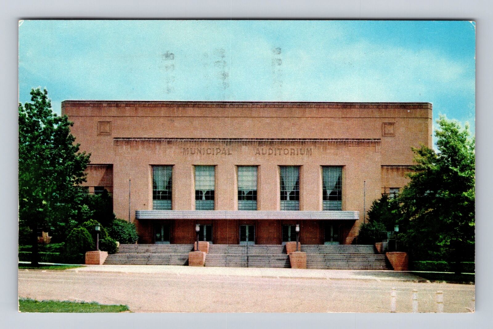 Topeka KS-Kansas, Municipal Auditorium, Antique Vintage c1966 Souvenir Postcard