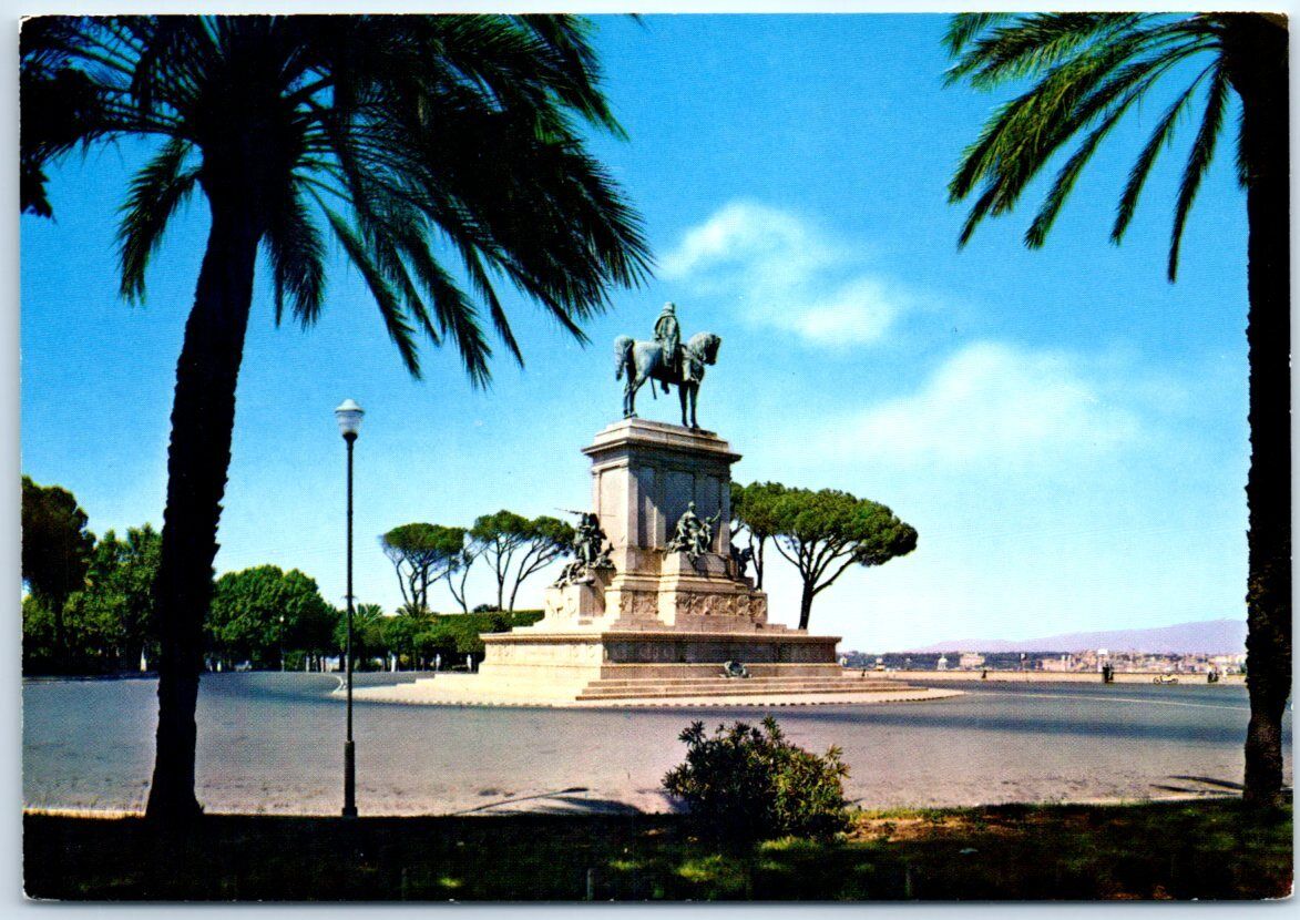 Postcard - Gianicolo Monument to Garibaldi - Rome, Italy