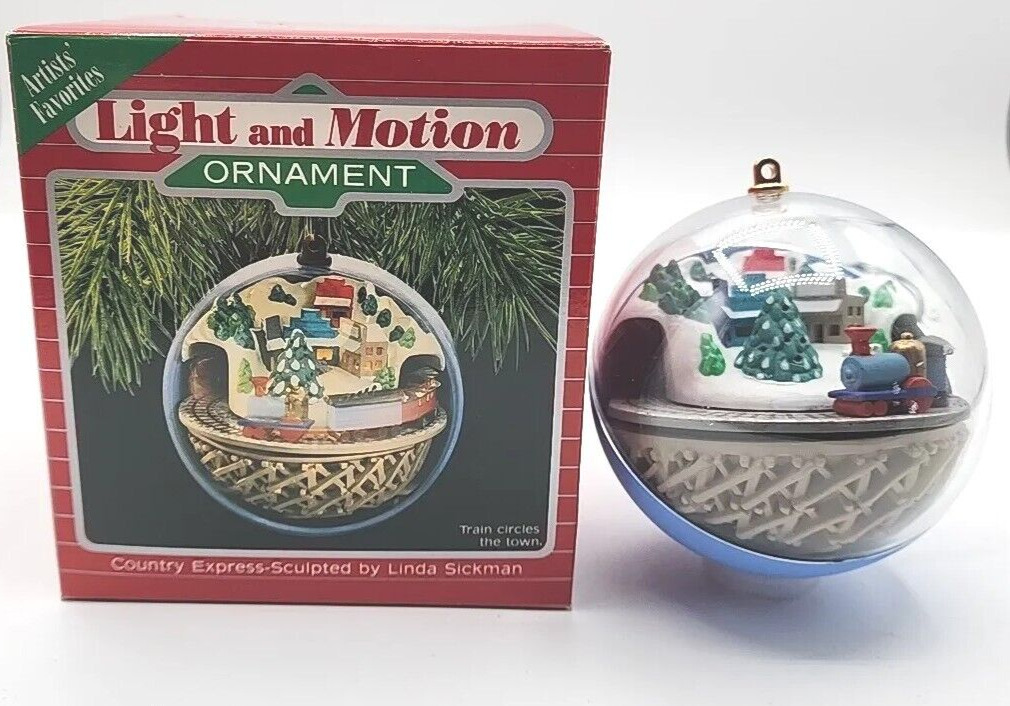 Hallmark 1988 Christmas Ornament Country Express Magic Light & Motion U245