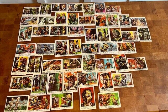 1959 You'll Die Laughing Topps Vintage Trading Card Lot of 52 Cards