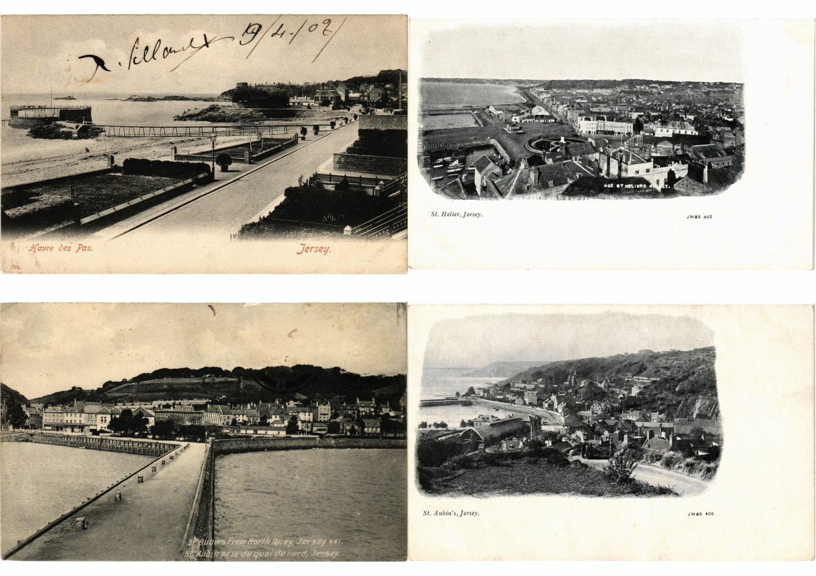 JERSEY CHANNEL ISLAND 150 Vintage Postcards mostly pre-1940 (L2632)