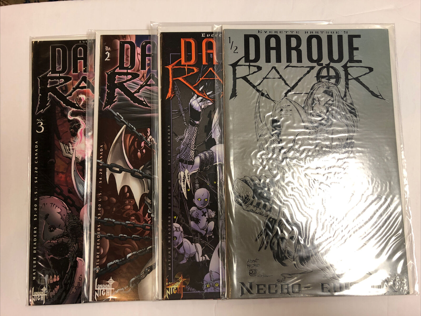 Darque Razor (1997) # 1/2 1 2 3 (NM) 1st Print Necro Edition Variant