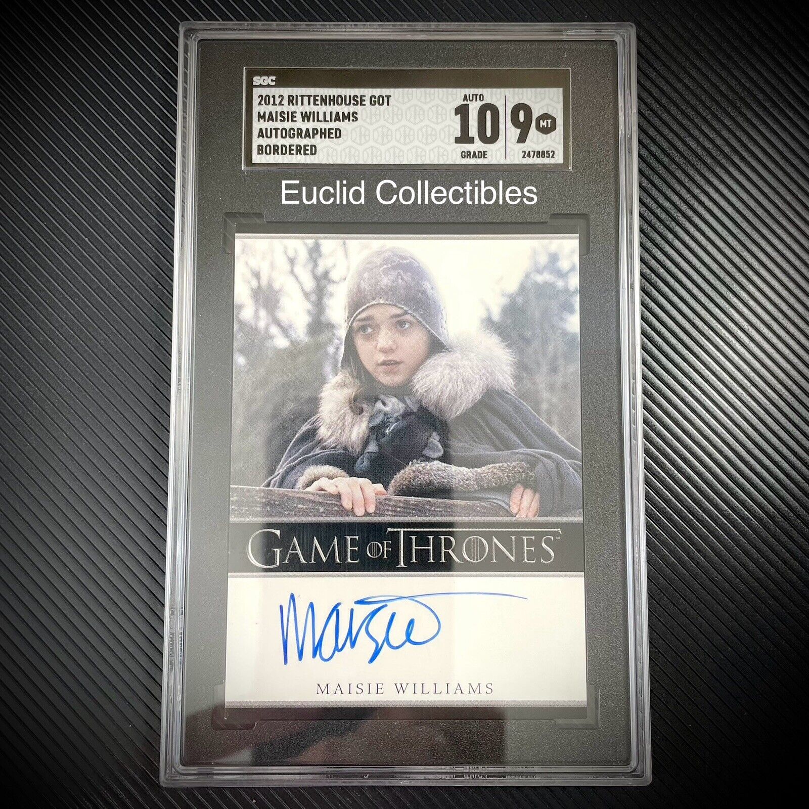 Maisie Williams Autograph Card SGC 9 2012 Rittenhouse Game Of Thrones Season 1