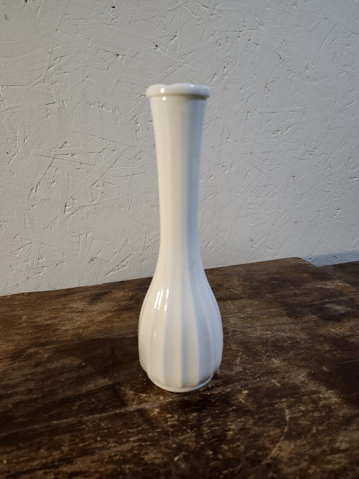 Vintage Milk Glass Vase CLG Co. 8.5”