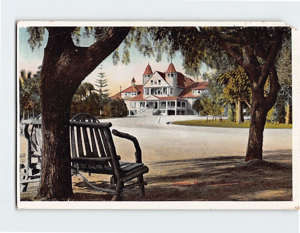 Postcard Dining Hall Soldiers Home California USA