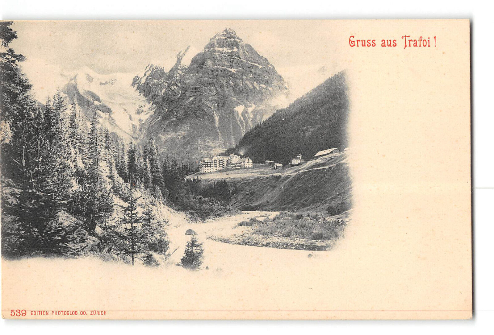 Trafoi Italy Postcard 1901-1907 General View Mountains Greetings
