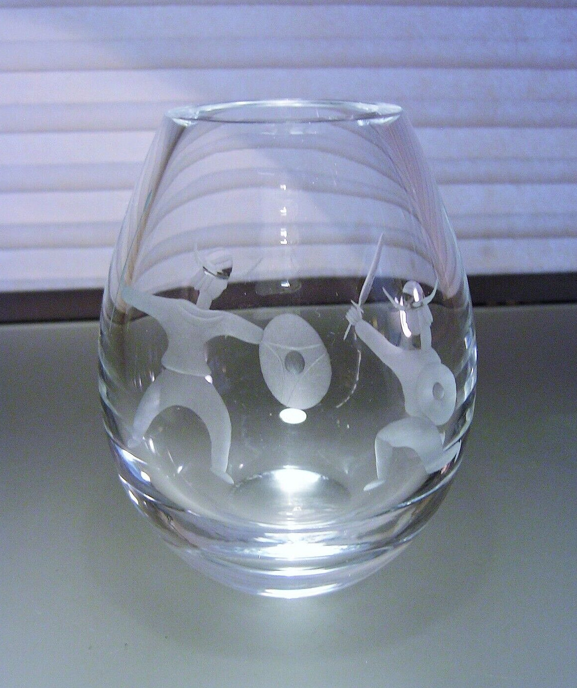 Mid 20th C Holmegaard Signed Viking Glass Vase