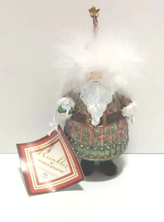 Krinkles Patience Brewster Dash Away Santa Collection Ornament Christmas New