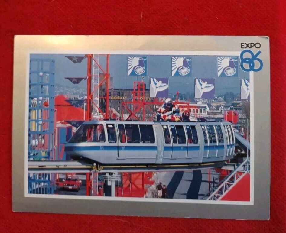 Monorail Expo 86 World\'s Fair Vancouver BC Canada (6 X 4 in) 1986 Postcard 