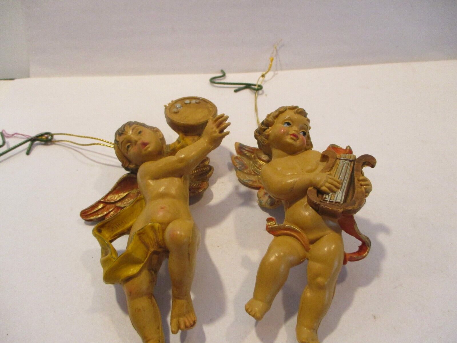 2 Medium Angels with Musical Instruments from Italy