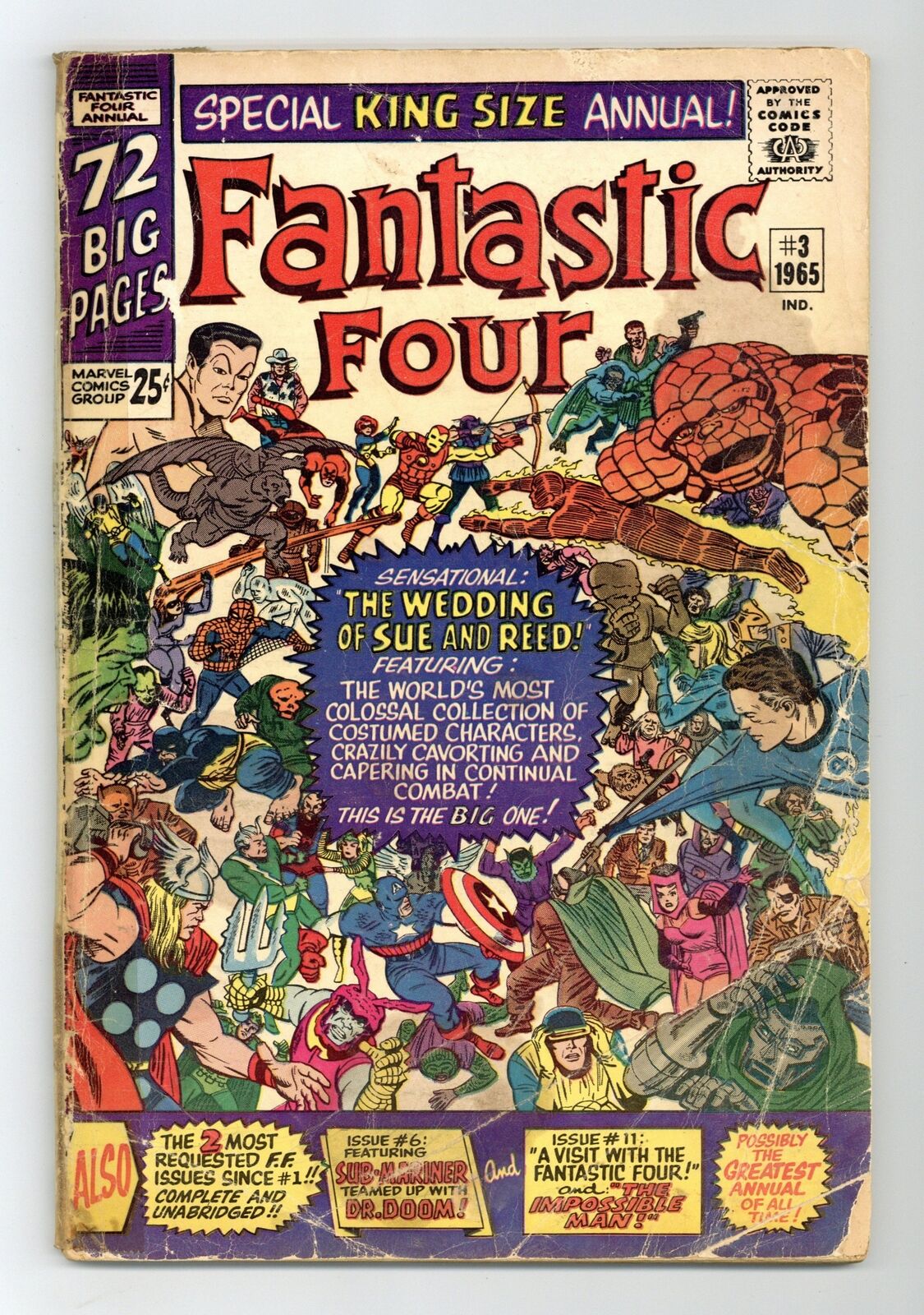 Fantastic Four Annual #3 FR 1.0 1965