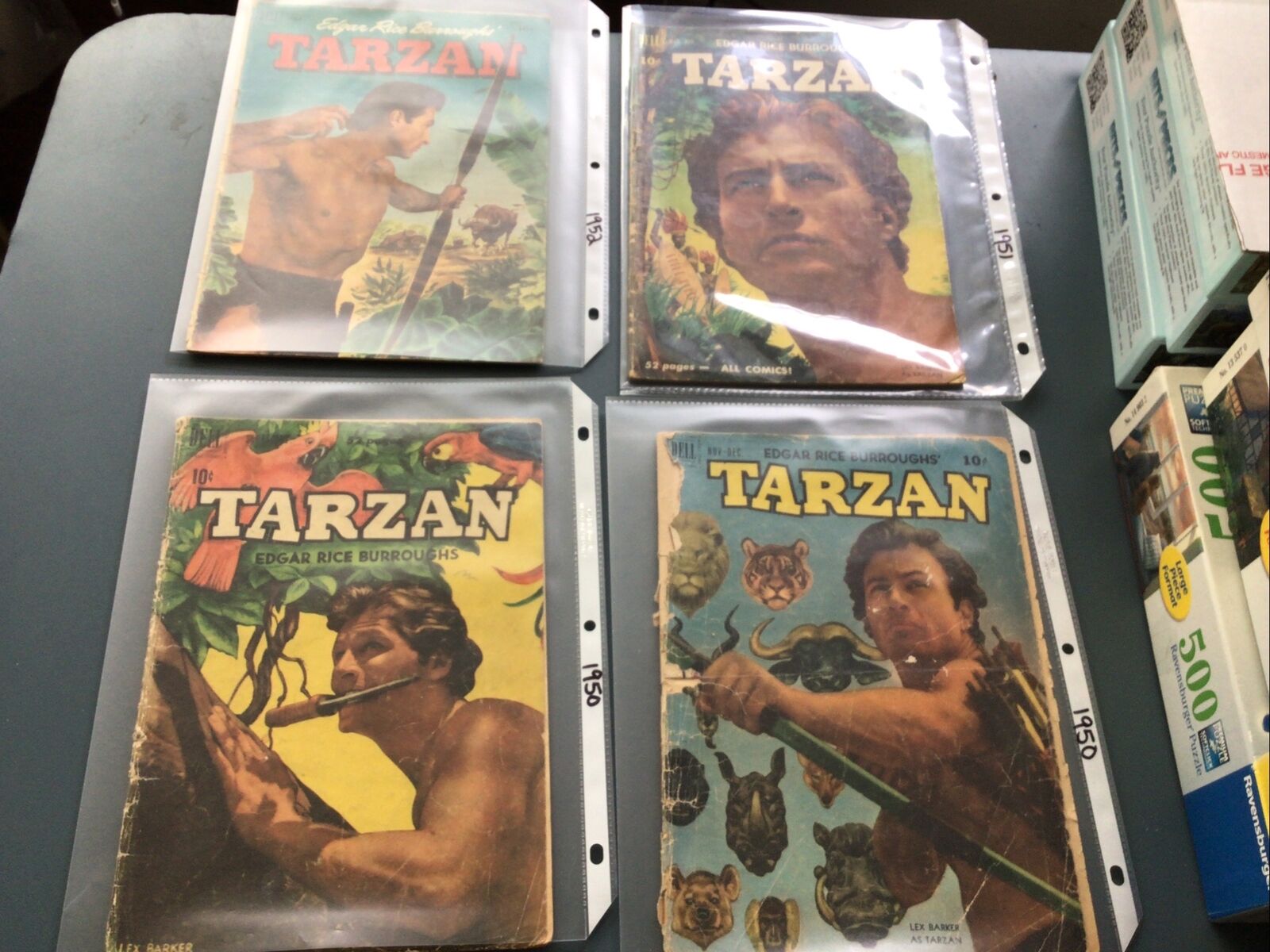 (LOT OF 20)Vintage 1950s Dell Comics Tarzan Comic Books