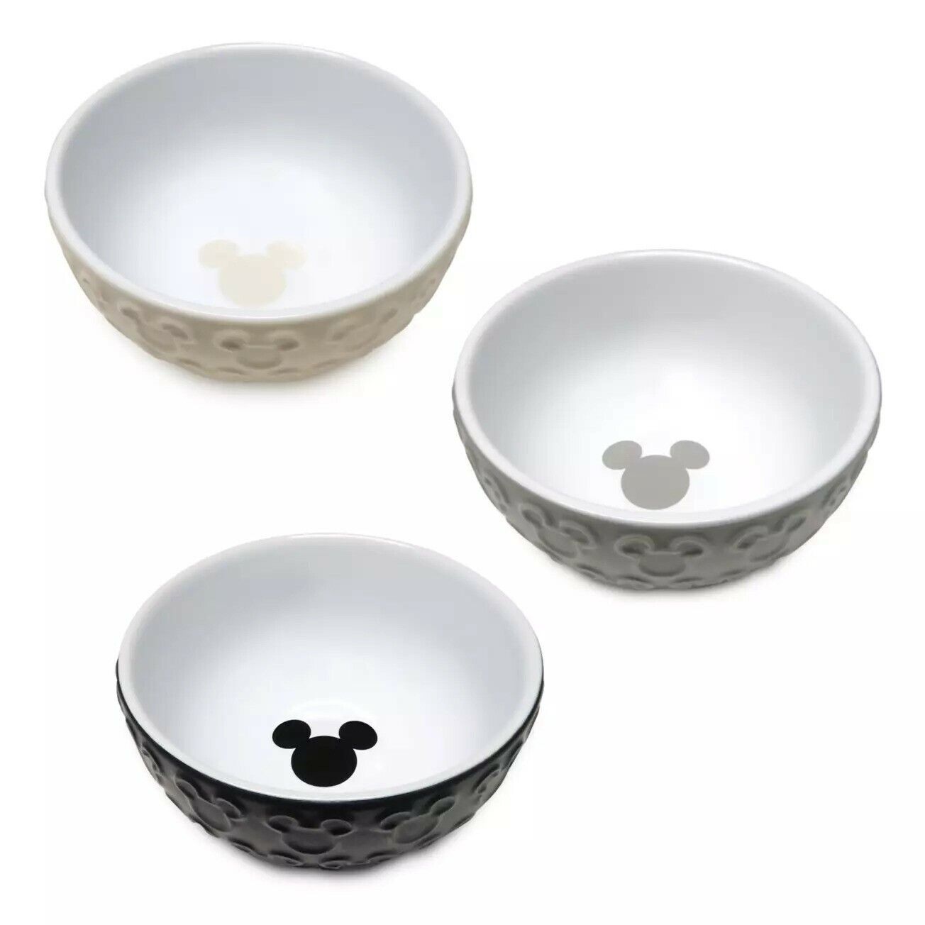 Mickey Head Icon 3-piece Dip Bowl Set – Disney Homestead Collection