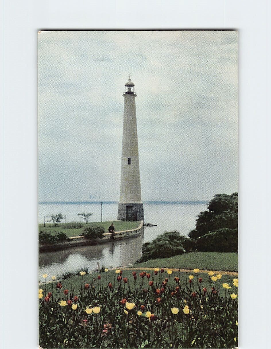 Postcard Lighthouse At Grand Lake Ohio USA