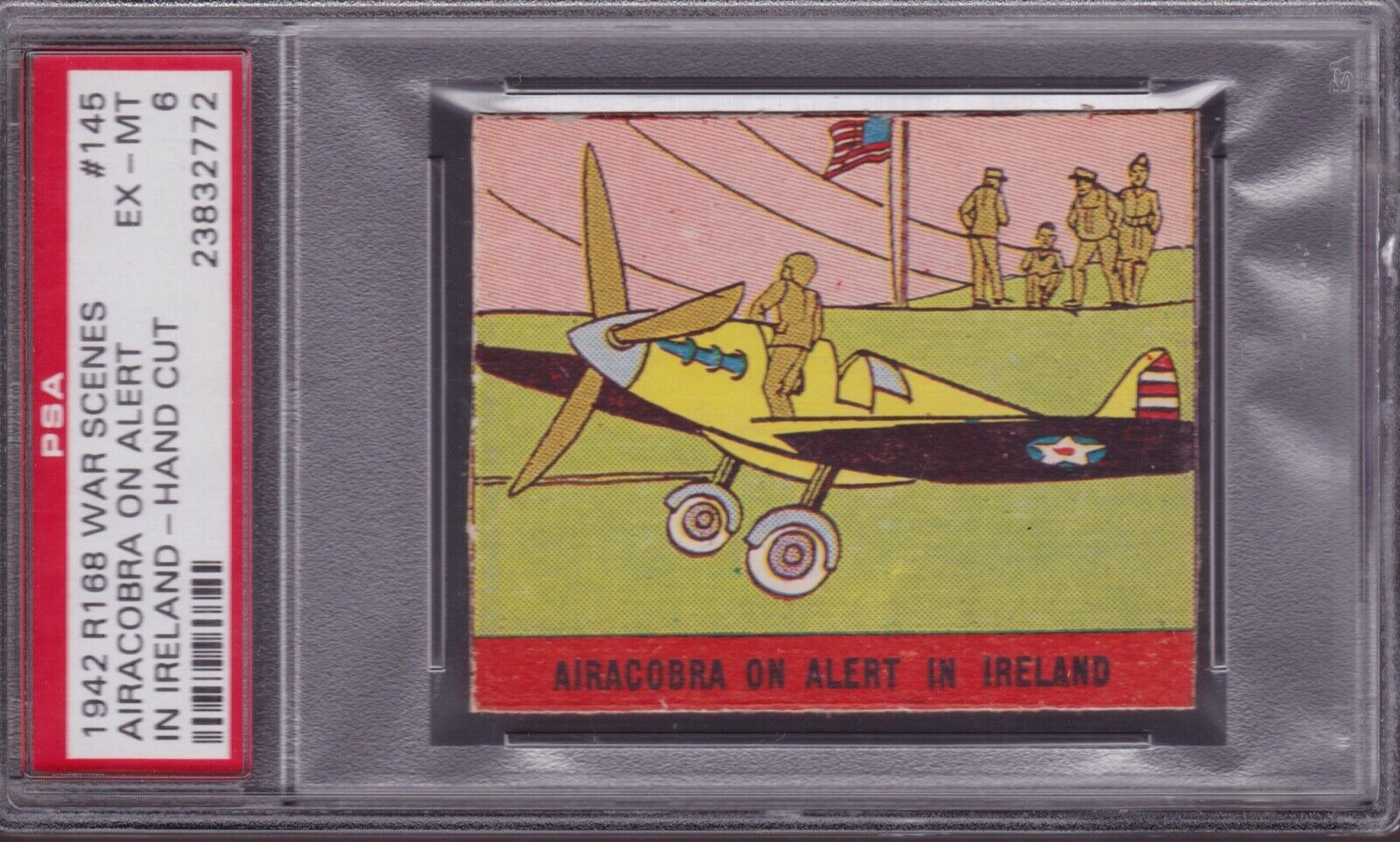 1942 R168 WAR SCENES TRADING CARD #145- PSA 6 - HAND CUT - M. P. & CO. - IRELAND