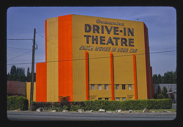 Duwamish Drive-in Theater E Marginal Way Seattle Washington 1980s Old Photo