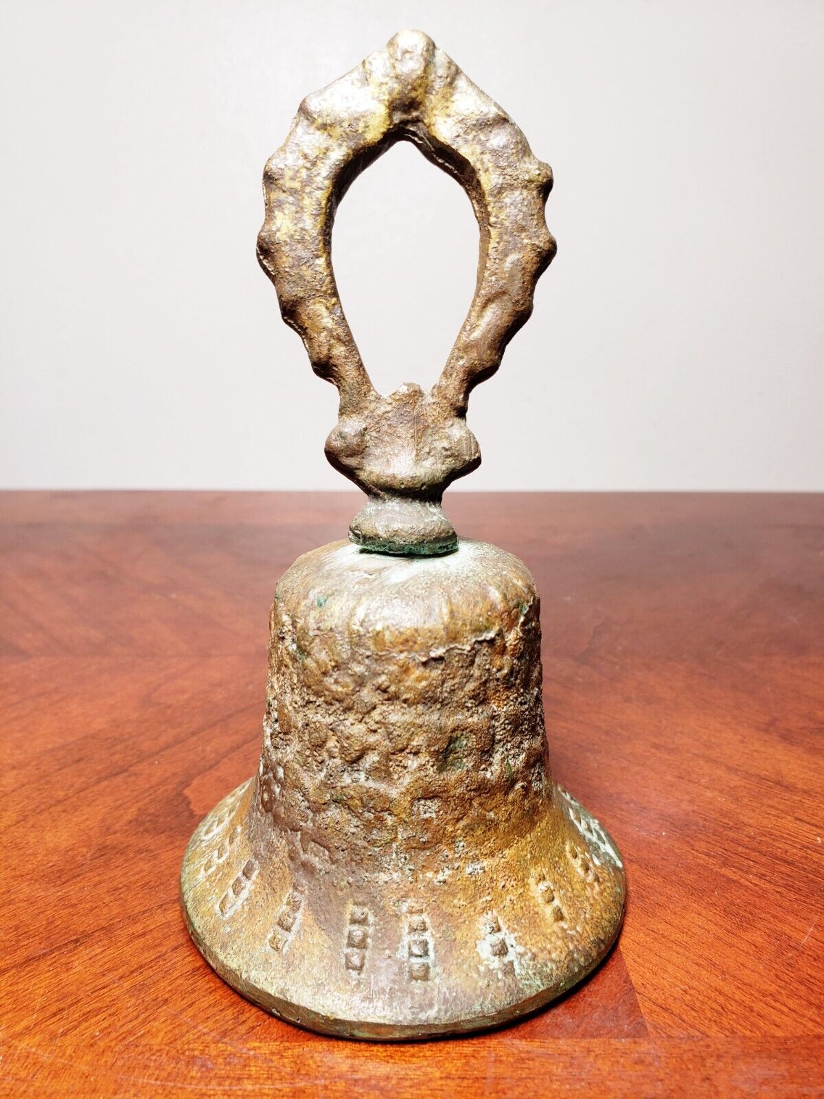 Old Cast Bronze Spanish Mission Bell With Nice Patina